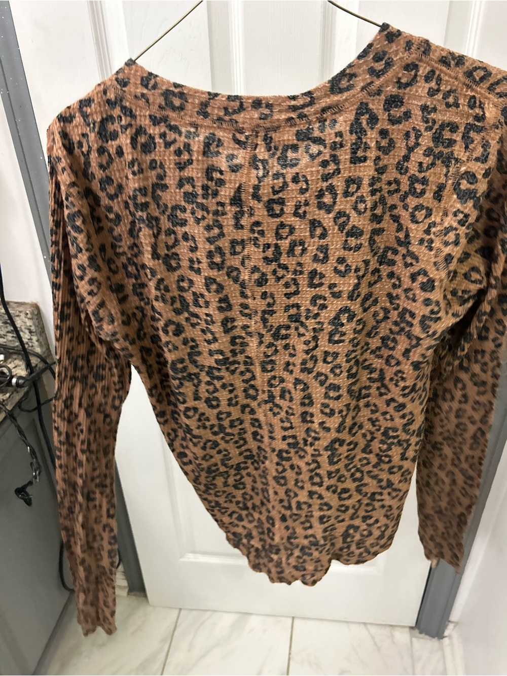 NWOT FREE PEOPLE animal print cardigan. - Picture 13 of 13